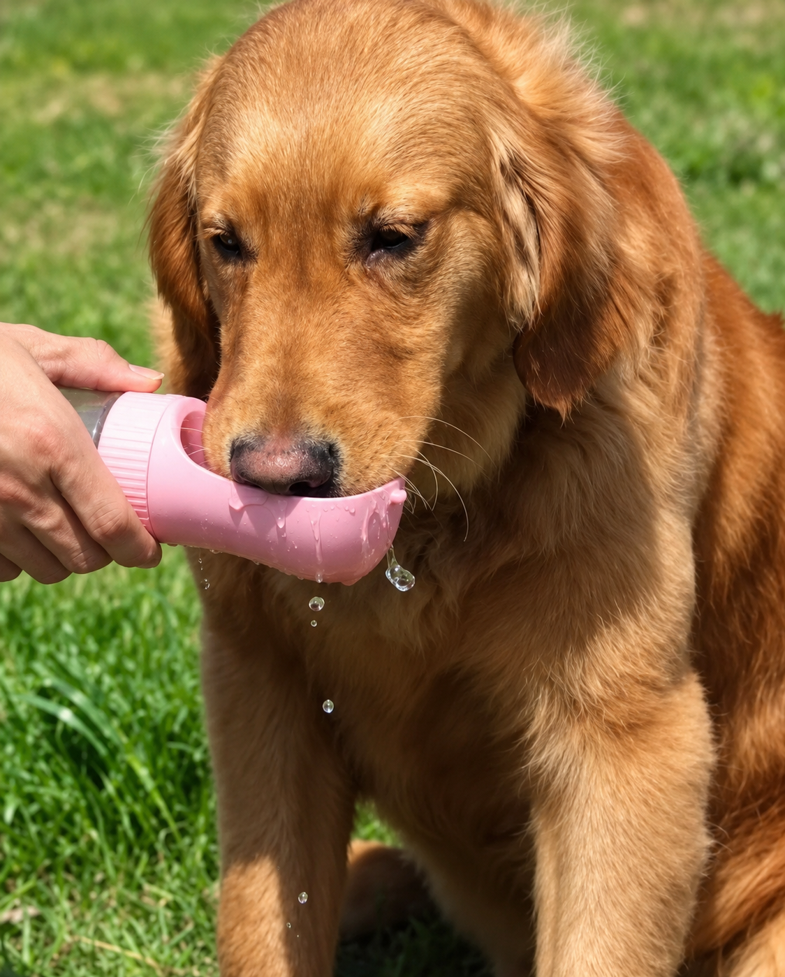 Botella de agua portátil para perros